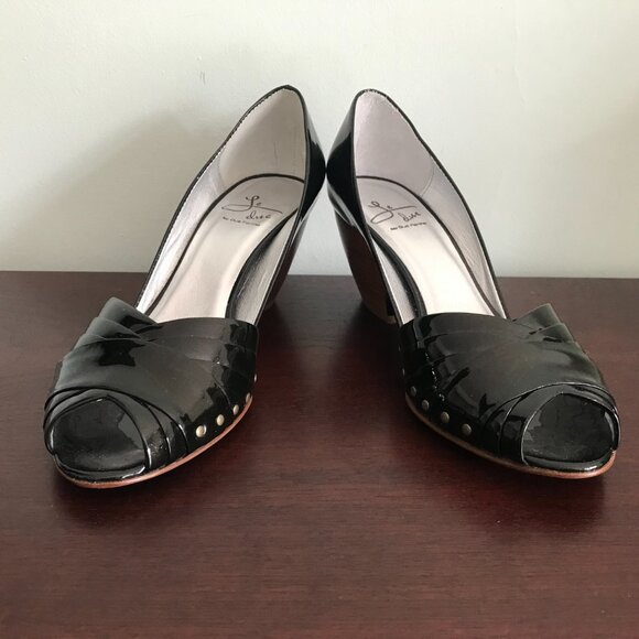 Le Due by Due Farina | Black Patent D'Orsay Heels - Picture 2 of 10